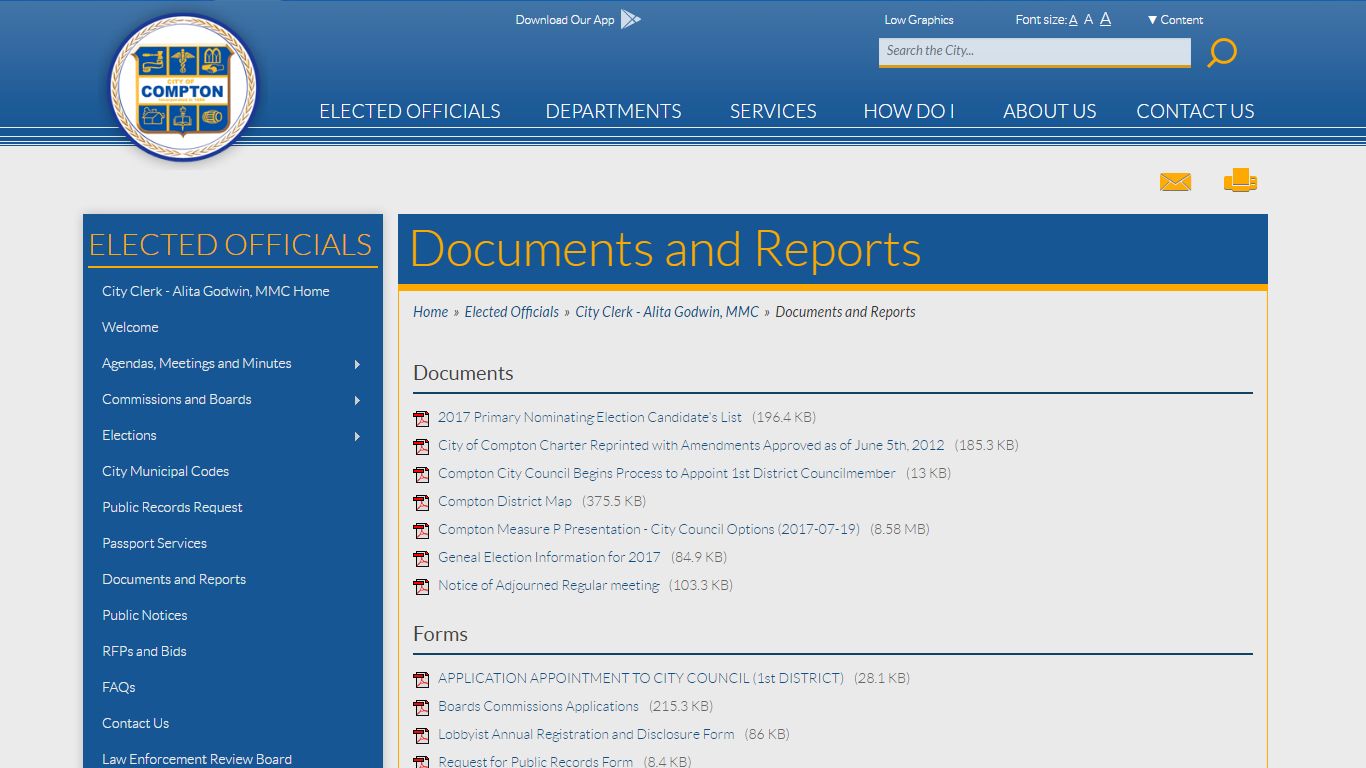 City of Compton - Documents and Reports